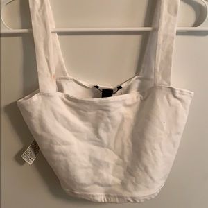 White Crop Top